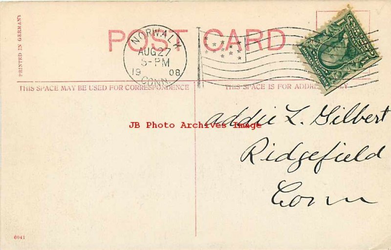 CT, East Norwalk, Connecticut, Farm Scene On Marvin's Ridge, 1908 PM, No 6041 