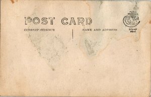 RPPC U.S. Canada Border Looking South Vintage Postcard E21