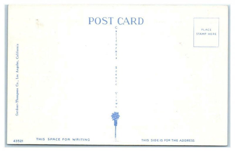 LONG BEACH CA California Water Carnival & ROLLER COASTER  c1940s Postcard