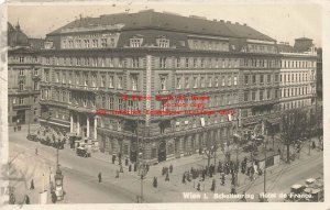 Austria, Wien, Vienna, RPPC, France Hotel, Exterior View, Photo