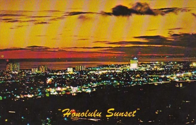 Hawaii Islands Honolulu Sunset