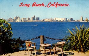 Long Beach, California - The scene from Harbor Scenic Drive - in 1971