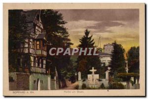 Postcard Old Party Boppard am Rhein