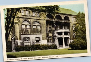 postcard Montreal, Canada -  McGill University - Macdonald Physics Building