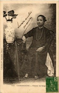 CPA AK INDOCHINA Cochinchine Femme de Saigon VIETNAM (958095)