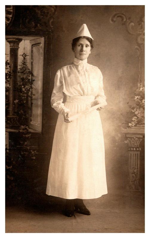 Nurse in white uniform