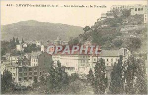 Old Postcard Royat les Bains (D P) Vue Generale and Paradise