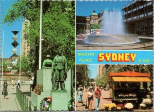 postcard Australia NSW Sydney - Martin Place