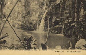 comoros, MAYOTTE, Cascade de Combani, Waterfall (1910s) Postcard