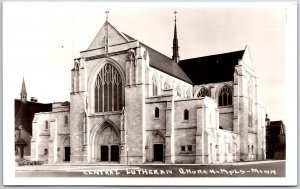 Central Lutheran Church Minneapolis Minnesota MN Parish Real Photo RPPC Postcard