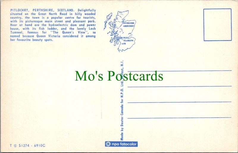 Scotland Postcard - Pitlochry, Perthshire  SW13887