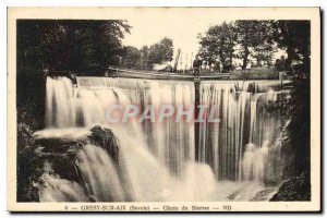 Old Postcard Gresy sur Aix (Savoie) Fall of Sierraz