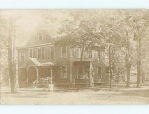 rppc 1913 Architecture BEAUTIFUL HOUSE BY THE TREES AC8105