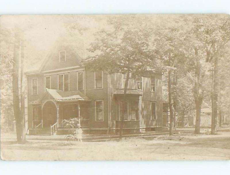 rppc 1913 Architecture BEAUTIFUL HOUSE BY THE TREES AC8105