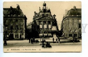 494615 FRANCE Bordeaux stock exchange square street advertising shops postcard