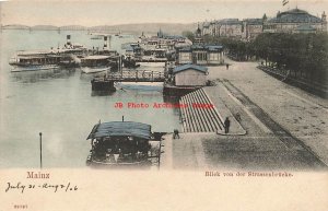 Germany, Mainz, Blick von der Strassenbrucke, Steamers, S &D No 89797