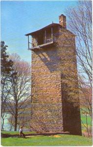 Old Shot Tower on Route 52, Wythe County Virginia VA Pre-zip Code Chrome