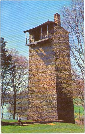 Old Shot Tower on Route 52, Wythe County Virginia VA Pre-zip Code Chrome