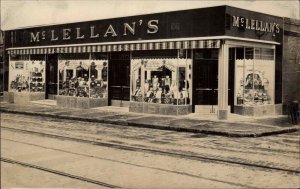 Lynn Massachusetts MA McLellan Store Exterior Real Photo Postcard