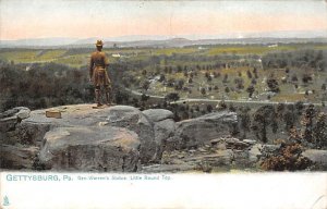 Gen. Warren's Statue, Little Round Top Gettysburg, Pennsylvania PA  