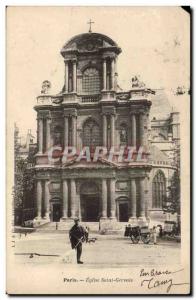 Paris - 4 - Church Saint Gervais - Old Postcard (animated)