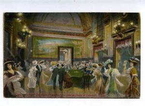 184872 MONTE CARLO Casino Salle de Trente Quarante Vintage PC