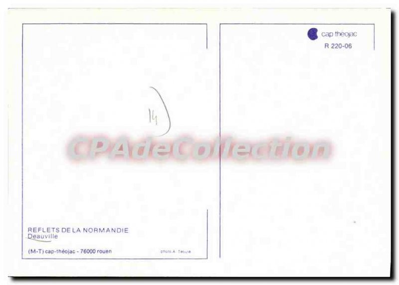 Postcard Modern Reflections From Deauville Normandy town hall