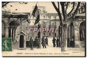 Old Postcard Army Barracks Avignon Entree d & # 39Hautpoul 7th Course Genie o...