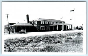 RPPC  PORTAL, North Dakota ND ~ CUSTOMS BUILDING 1950s Burke County Postcard