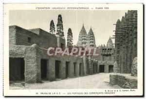 Old Postcard Exhibition Paris 1931 International Colonial Palace AOF The port...