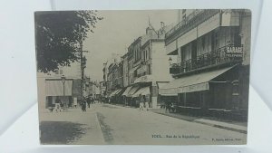 Vintage Postcard Toulouse Rue de la Republique Nice Street View Soldiers C1915