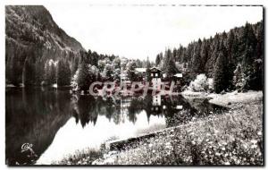 Old Postcard Morzine (Haute Savoie) (altitude 1000 m) The lae Montriond