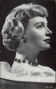 Beautiful Woman Actress Deborah Kerr Arcade Exhibit Card