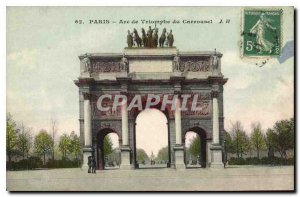 Old Postcard Paris Arc de Triomphe du Carrousel
