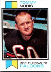 1973 Topps Football Card Tommy Nobis Atlanta Falcons sk2520