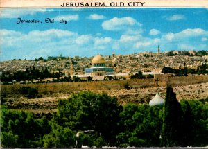 Israel Jerusalem Old City Seen From Mount Of Olives