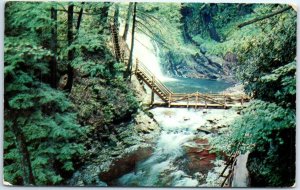 Postcard - Beautiful Bushkill Falls, Pocono Mts. - Pennsylvania