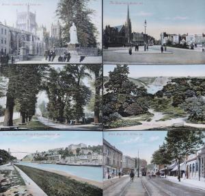 BRISTOL: Set of Six Postcards c1907 - Pub by M.J.R. - B. (ALL POSTCARDS SHOWN)
