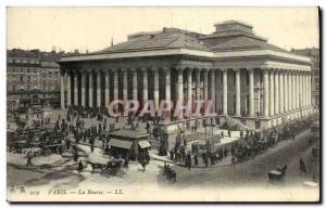 Old Postcard Paris Bourse