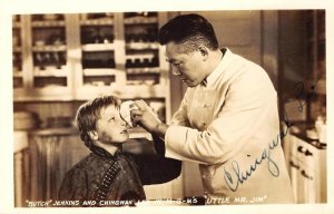 RPPC Chingwah Lee Autograph Little Mr. Jim Movie c1940s Signed Photo Postcard