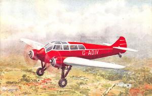 Monsopar S. T. 25 Airplane G - ADIV Postcard