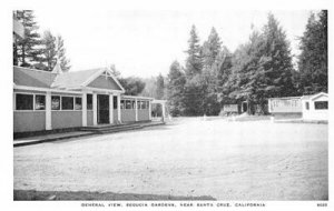 SEQUOIA GARDENS General View Sequoia Inn Santa Cruz, CA c1920s Vintage Postcard