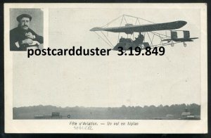 h2616 - BELGIUM Pioneer Aviation 1910s Pilot J. Christiaens & his Biplane