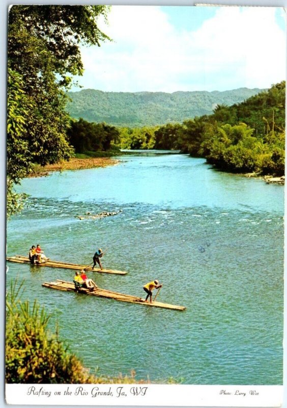 Postcard - Rafting on the Rio Grande - Jamaica