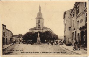 CPA ROSIERES-AUX-SALINES Place St-Pierre et l'Eglise (990931)