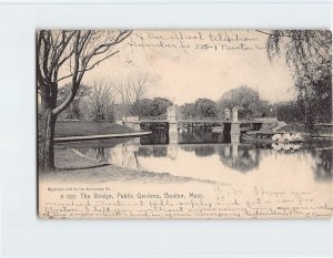 Postcard The Bridge, Public Gardens, Boston, Massachusetts