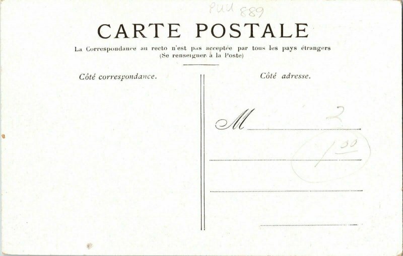 Paris La Colonne Vendome WB Carte Postale DB Postcard Vintage Unposted Unused 