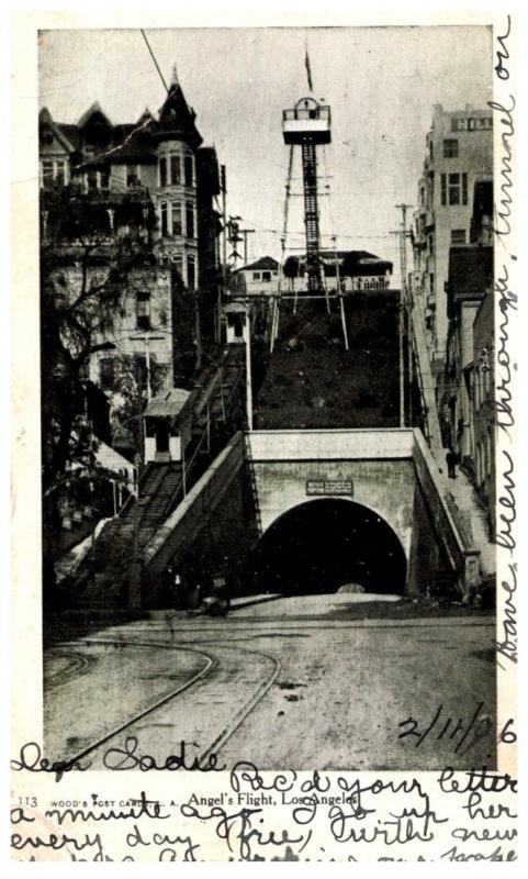 California  Los Angeles , Angel's Flight , Tunnel