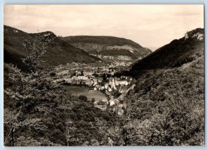 Reutlingen Germany Postcard Aerial View Hills buildings c1950's RPPC Photo