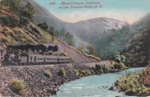 United States Merced Canyon California on Line Yosemite Valley train railroad